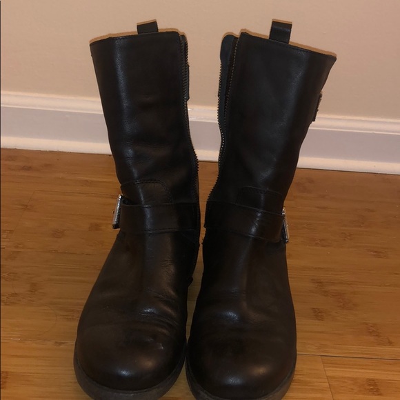 Avellini black leather boots made in Italy size 7 - Picture 4 of 6